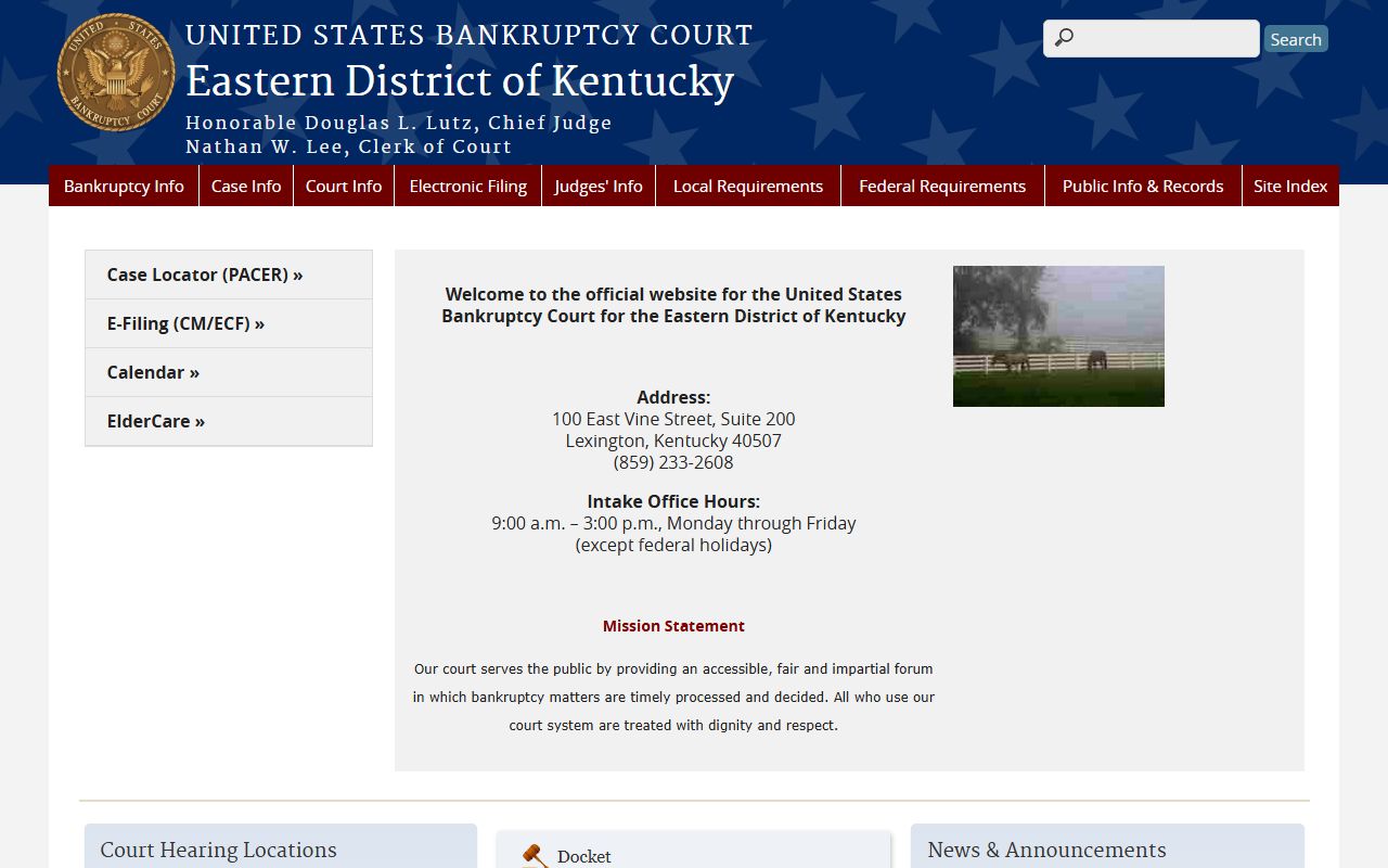 Harrison County court records bankruptcy court distinction