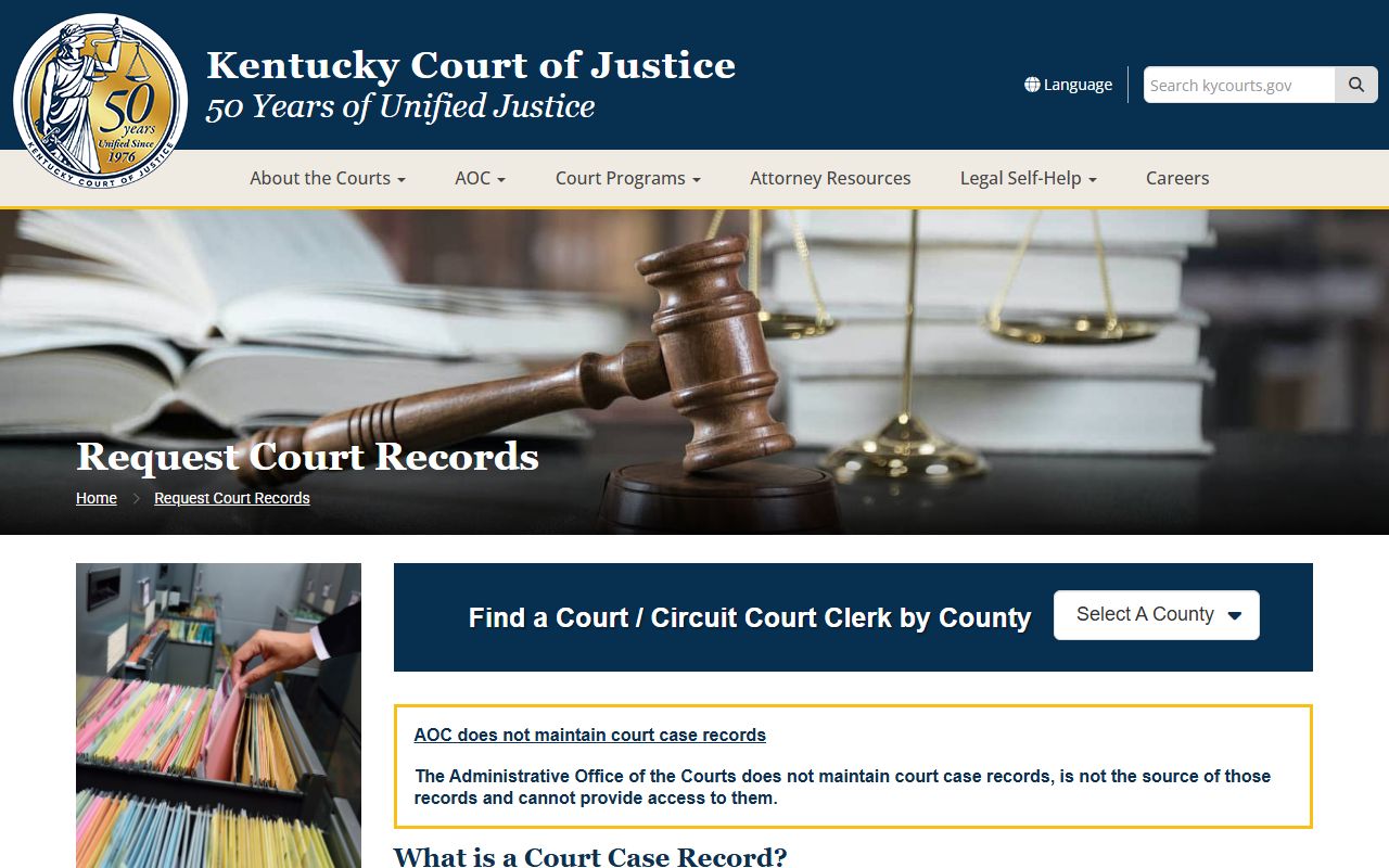 Harrison County court records request instructions