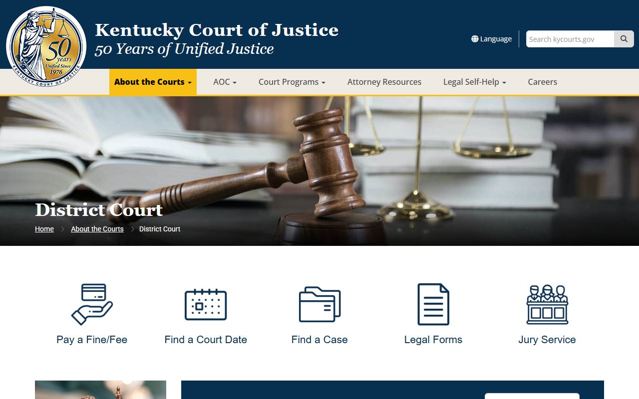 Harrison County District Court records jurisdiction