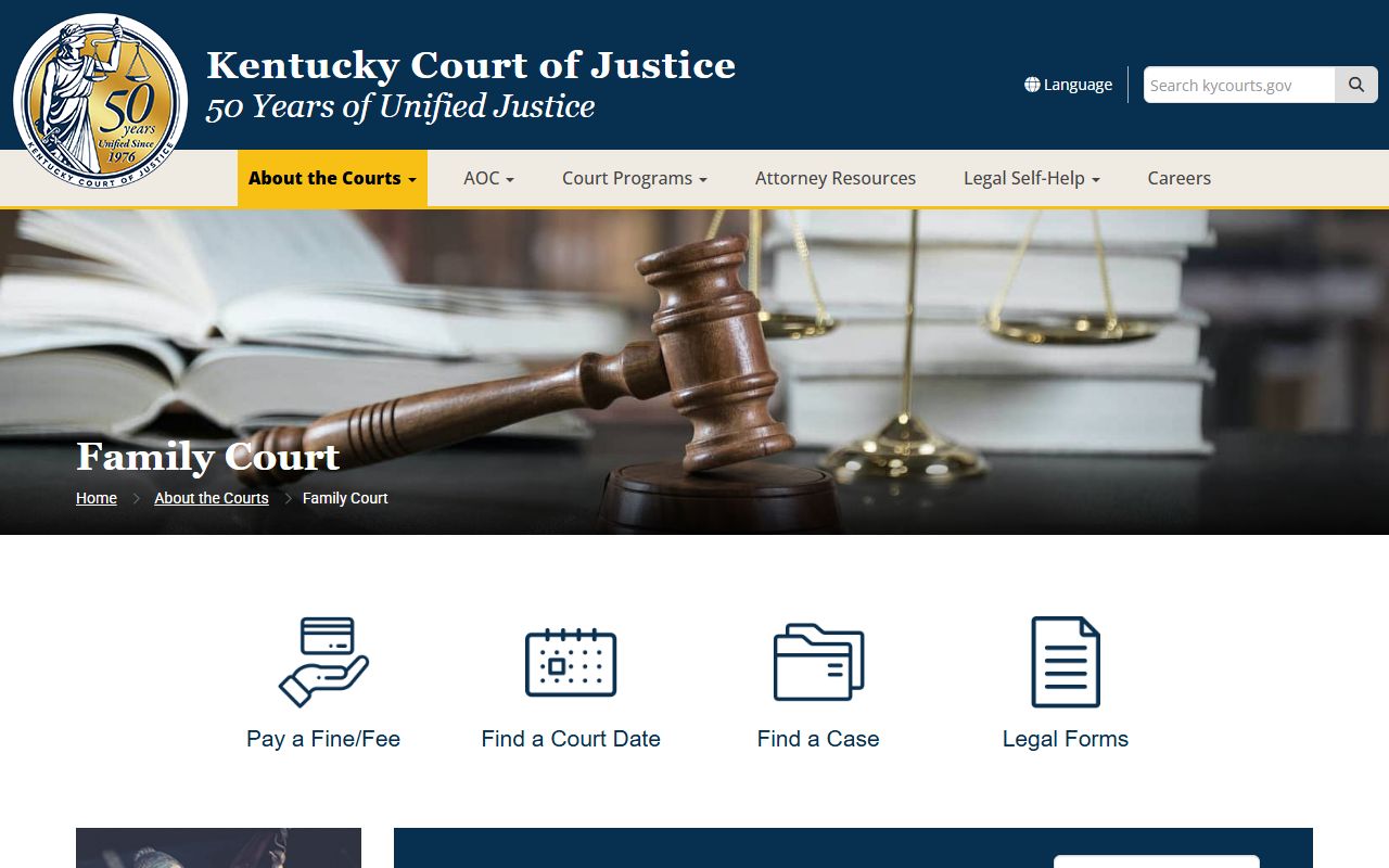 Harrison County Family Court records model
