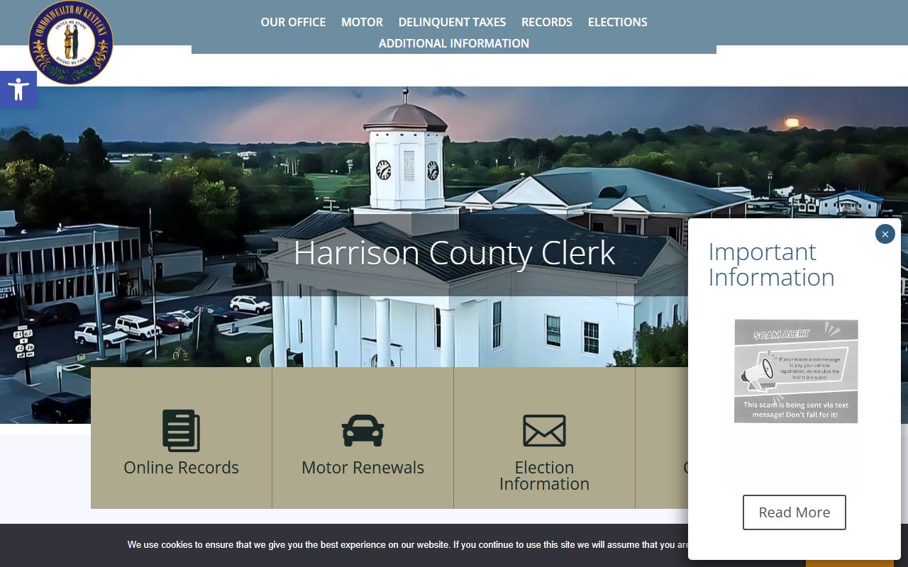 Harrison County Clerk records office source