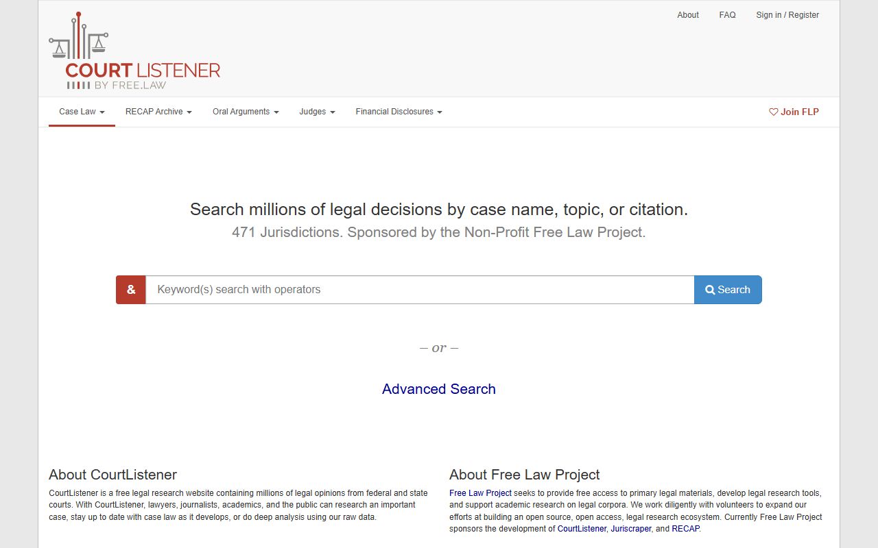 Harrison County inmate records CourtListener docket research source