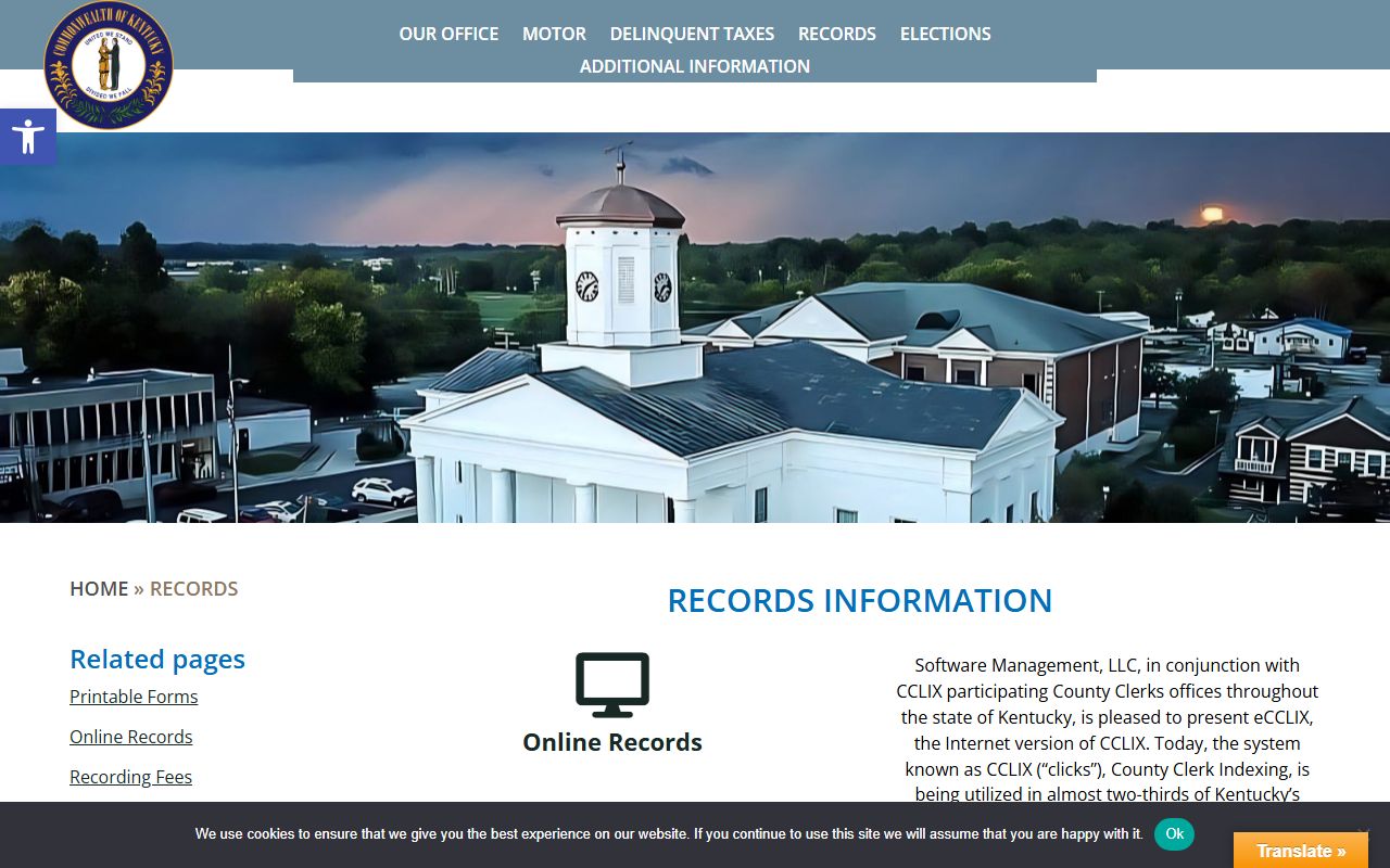 Harrison County marriage records online records page