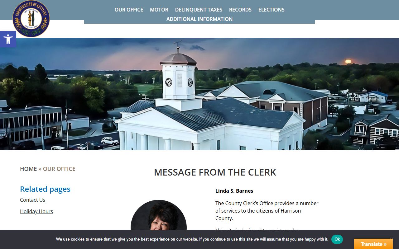 Harrison County probate records County Clerk office contact